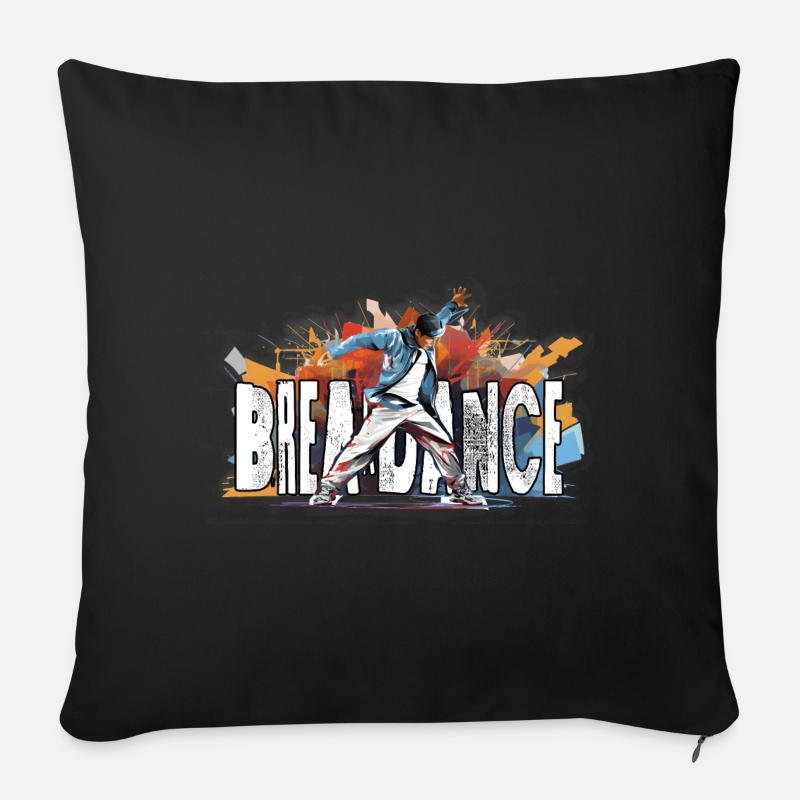 Breakdance Breakdancer Bboy - Sofakissen mit Füllung 45 x 45 cm - Schwarz