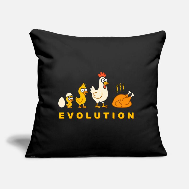 Evolution Chicken Broiler Chicken Funny Sofa pillow with filling 45cm x 45cm