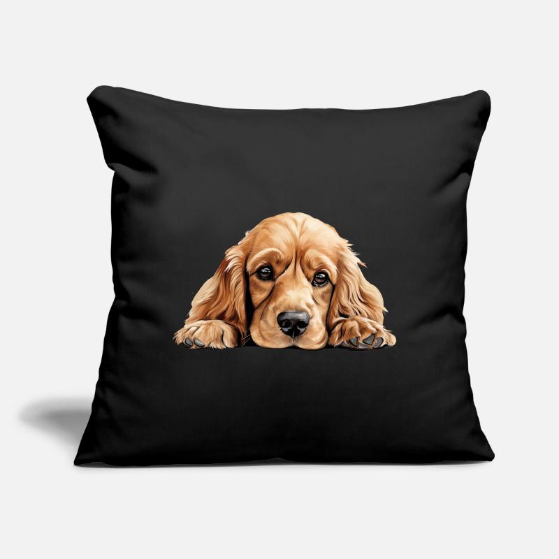 Chien Cocker Spaniel Coussin et housse de 45 x 45 cm
