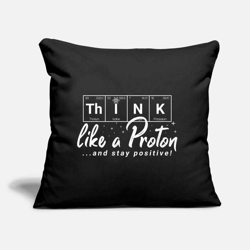 THINK Positive - éléments chimiques Coussin et housse de 45 x 45 cm
