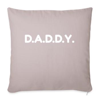 Daddy - Sofa pillow with filling 45cm x 45cm - light taupe - Front