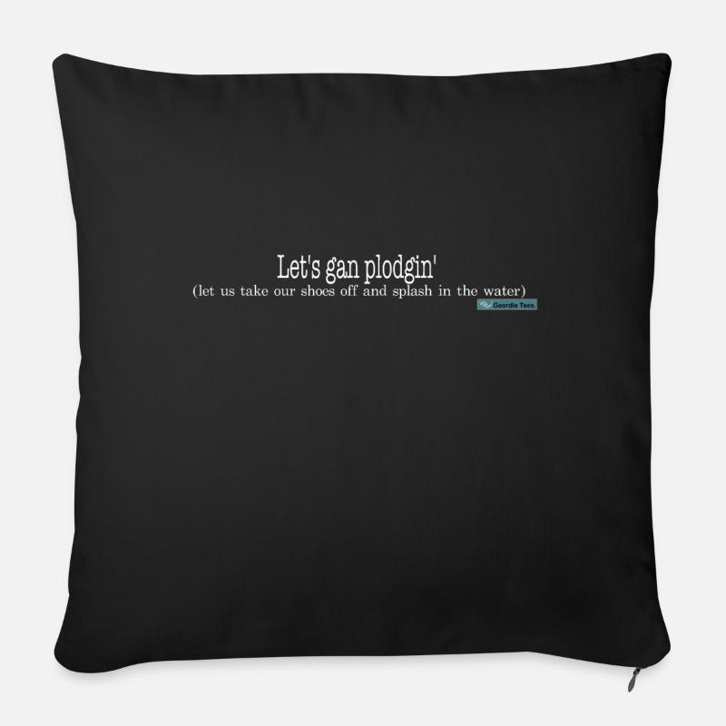Plodgin - Sofa pillow with filling 45cm x 45cm - black