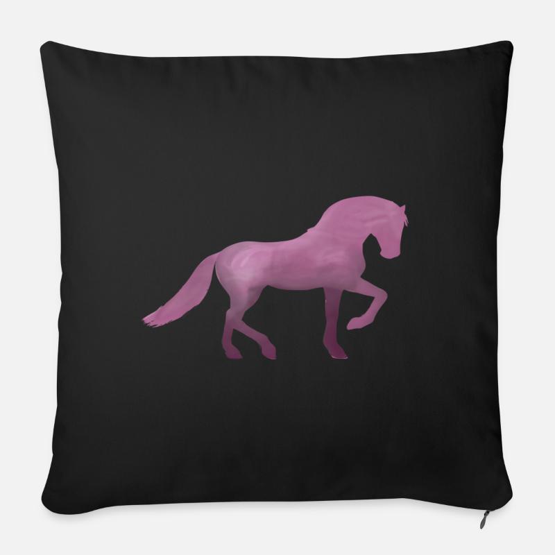 Anmut - Sofakissen mit Füllung 45 x 45 cm - Schwarz