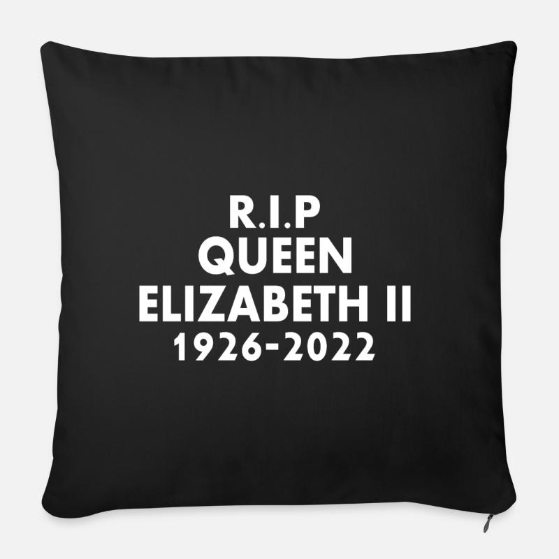 Queen elizabeth - Sofakissen mit Füllung 45 x 45 cm - Schwarz