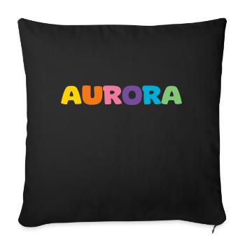 Name - Aurora - Sofakissen mit Füllung 45 x 45 cm - Schwarz - Vorne
