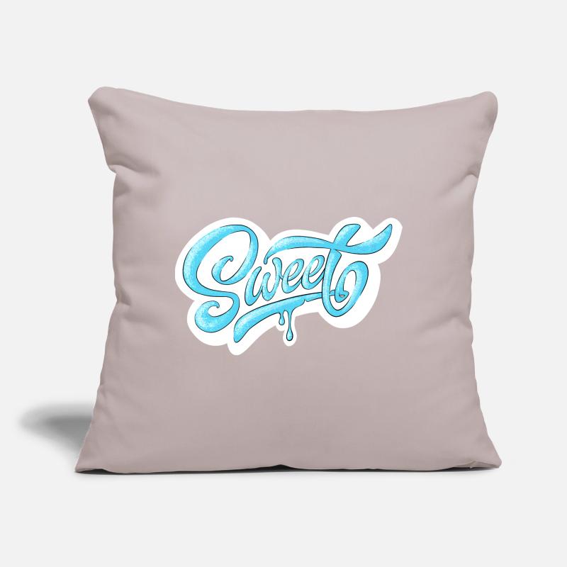 Conception de script doux et froid Coussin et housse de 45 x 45 cm