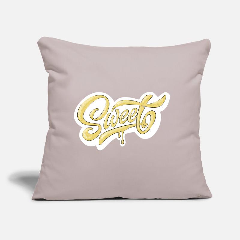 Sweet Script Typography Design Sofa pillow with filling 45cm x 45cm