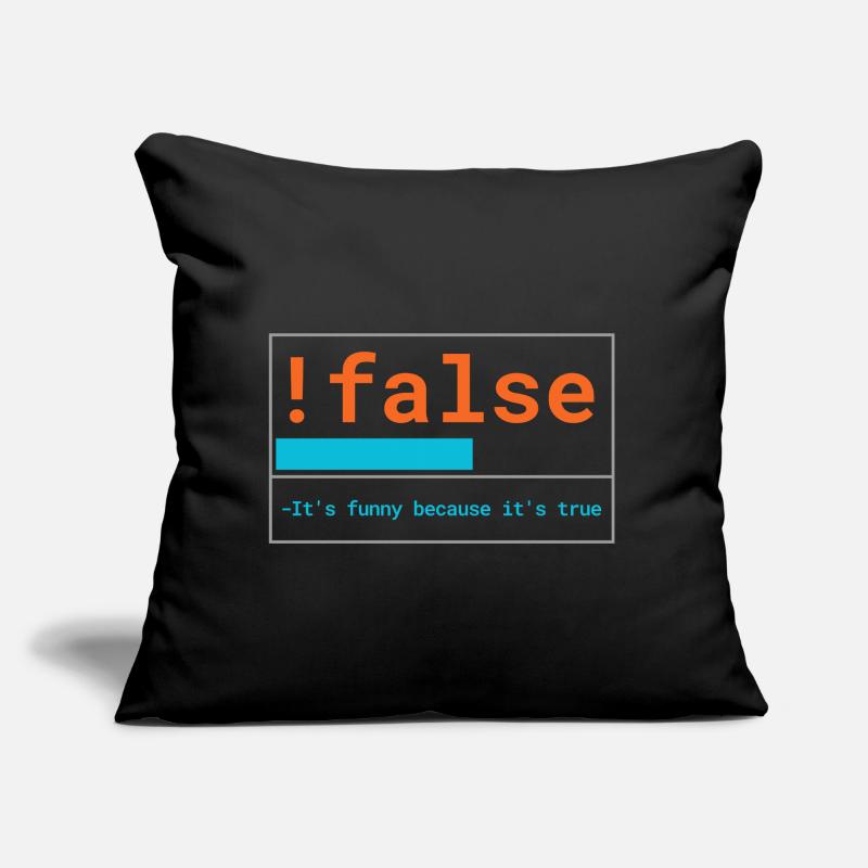 Programmer Logic: It's funny because it's true Sofa pillow with filling 45cm x 45cm