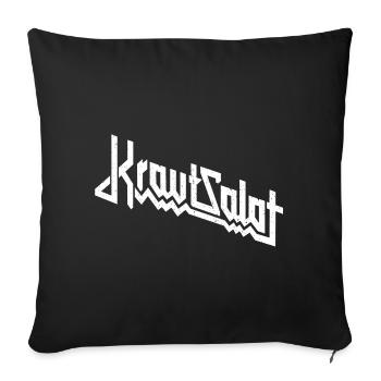 Krautsalat Shirt - Sofakissen mit Füllung 45 x 45 cm - Schwarz - Vorne