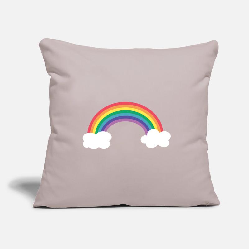 Rainbow And Clouds Sofa pillow with filling 45cm x 45cm