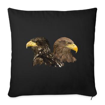 Pigargo européen - Coussin et housse de 45 x 45 cm - noir - Devant