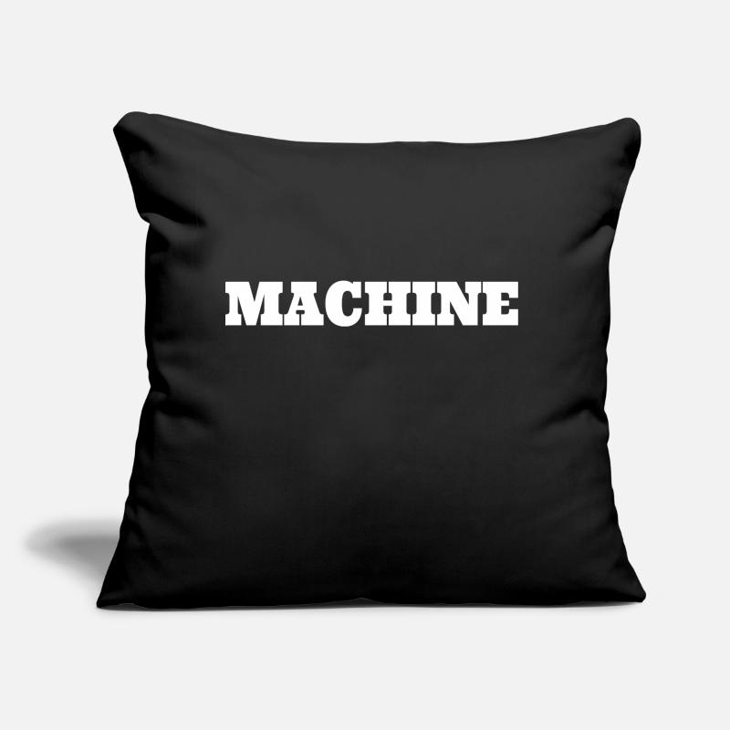 Machine (white) Sofa pillow with filling 45cm x 45cm