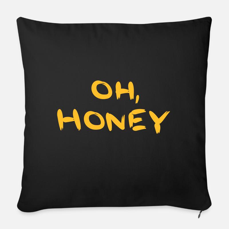 Oh, Honey - Sofakissen mit Füllung 45 x 45 cm - Schwarz