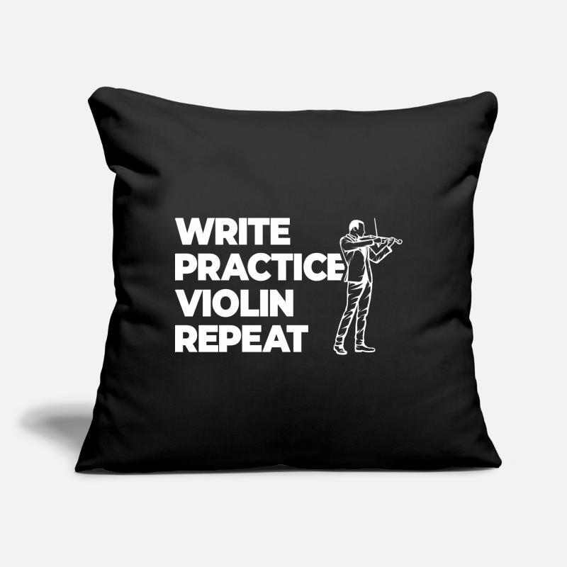 Writing Practice Repeating Violin Sofa pillow with filling 45cm x 45cm