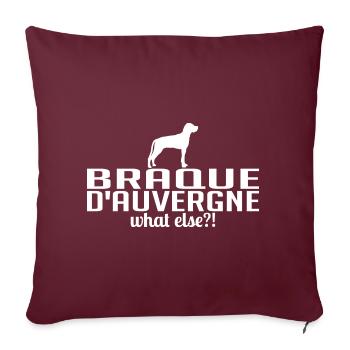 BRAQUE D AUVERGNE what else dog saying Wilsigns - Sofa pillow with filling 45cm x 45cm - burgundy - Front