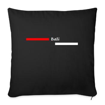 Chemise Bali - Coussin et housse de 45 x 45 cm - noir - Devant