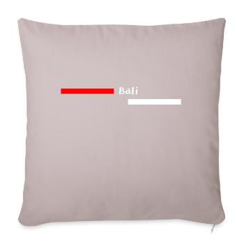 Chemise Bali - Coussin et housse de 45 x 45 cm - taupe clair - Devant