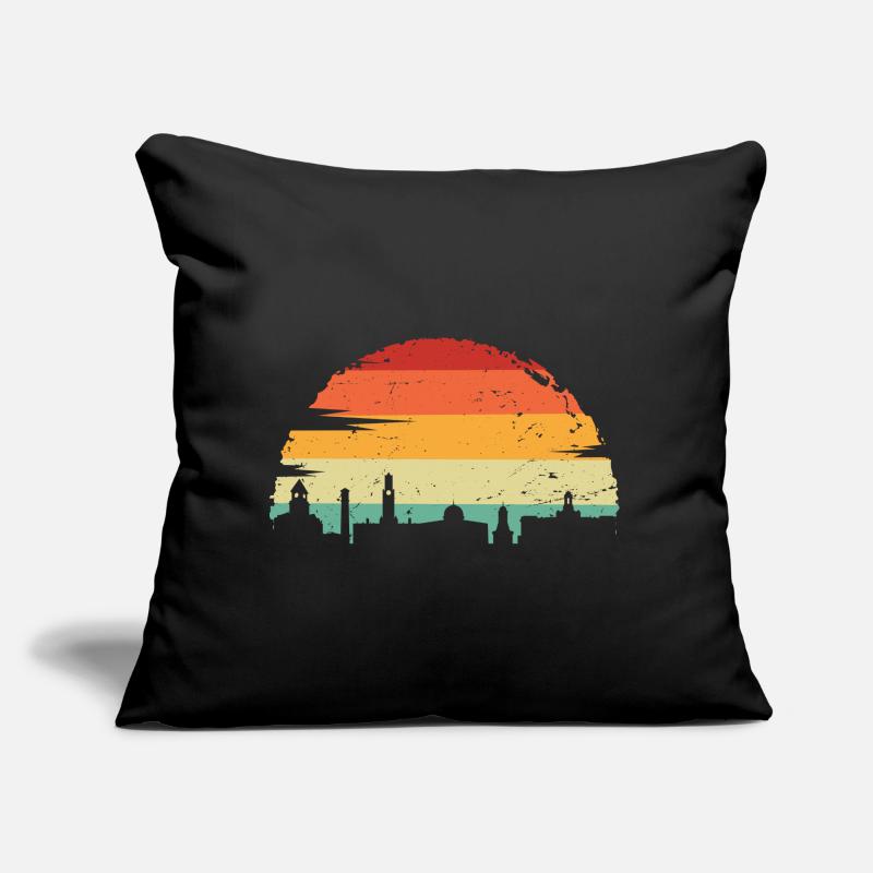 Vivid Sunset Skyline Sofa pillow with filling 45cm x 45cm