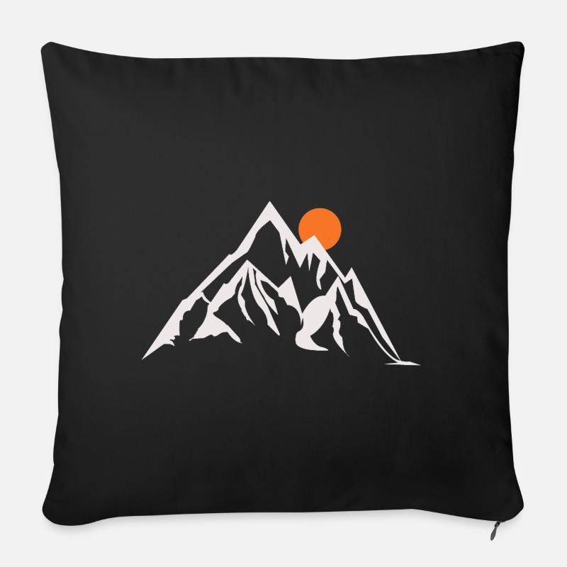 The sunny Summit - Sofakissen mit Füllung 45 x 45 cm - Schwarz