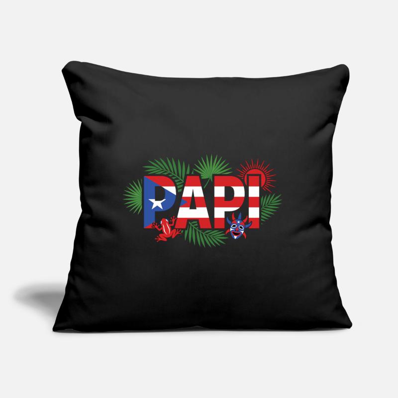 Papi Puerto Rico Flag Vacation Sofa pillow with filling 45cm x 45cm