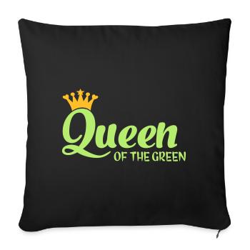Queen of the Green - Coussin et housse de 45 x 45 cm - noir - Devant