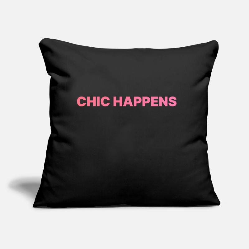 LE CHIC ARRIVE ROSA Coussin et housse de 45 x 45 cm