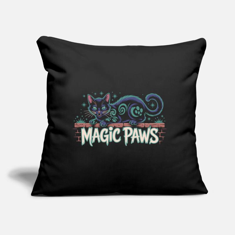 Enchanted Cat Magic Design Sofa pillow with filling 45cm x 45cm