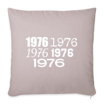 1976 - Sofa pillow with filling 45cm x 45cm - light taupe - Front