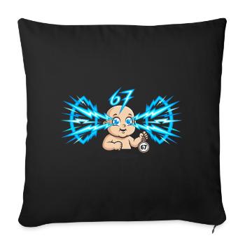 67 Six Seven Memes : Tendance drôle sur Internet - Coussin et housse de 45 x 45 cm - noir - Devant