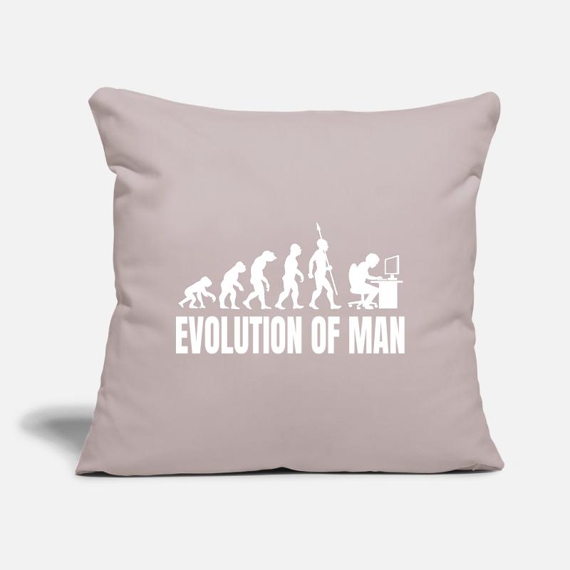 Programmeur Computer Freak Evolution Rétro Coussin et housse de 45 x 45 cm