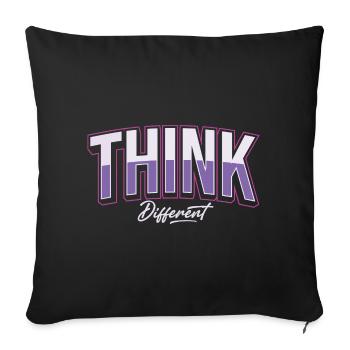 Think Different - Sofa pillow with filling 45cm x 45cm - black - Front