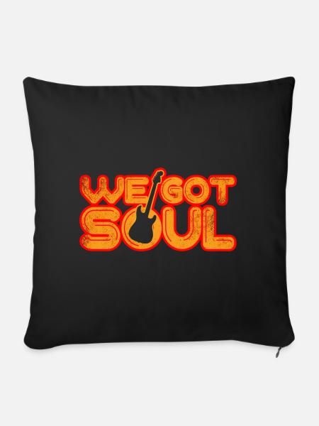 Soul Musik - Sofakissen mit Füllung 45 x 45 cm - Schwarz