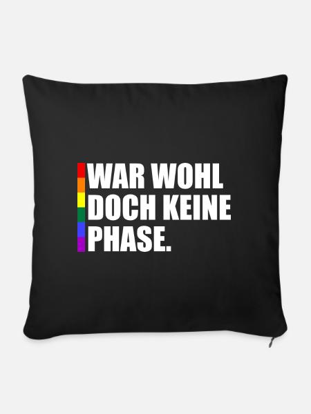 War Wohl Doch Keine Phase - Sofakissen mit Füllung 45 x 45 cm - Schwarz