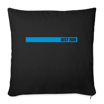 Fitness Design Just Run - Coussin et housse de 45 x 45 cm - noir - Devant