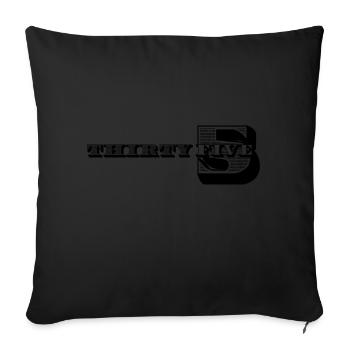 35th Birthday Gift Ideas for Him Men Shirt - Sofa pillow with filling 45cm x 45cm - black - Front