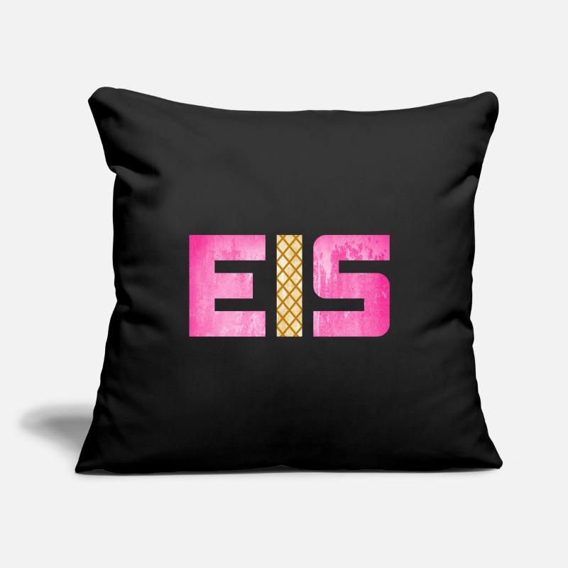 Eis Waffel Eisdiele Eiscreme Eiskrem Sommer pink Sofakissen mit Füllung 45 x 45 cm