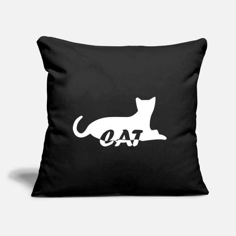 chat chat chat chat chat chatte minette chatte chatte minette Coussin et housse de 45 x 45 cm