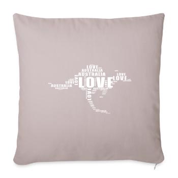 J’adore Australia Kangaroo - Coussin et housse de 45 x 45 cm - taupe clair - Devant