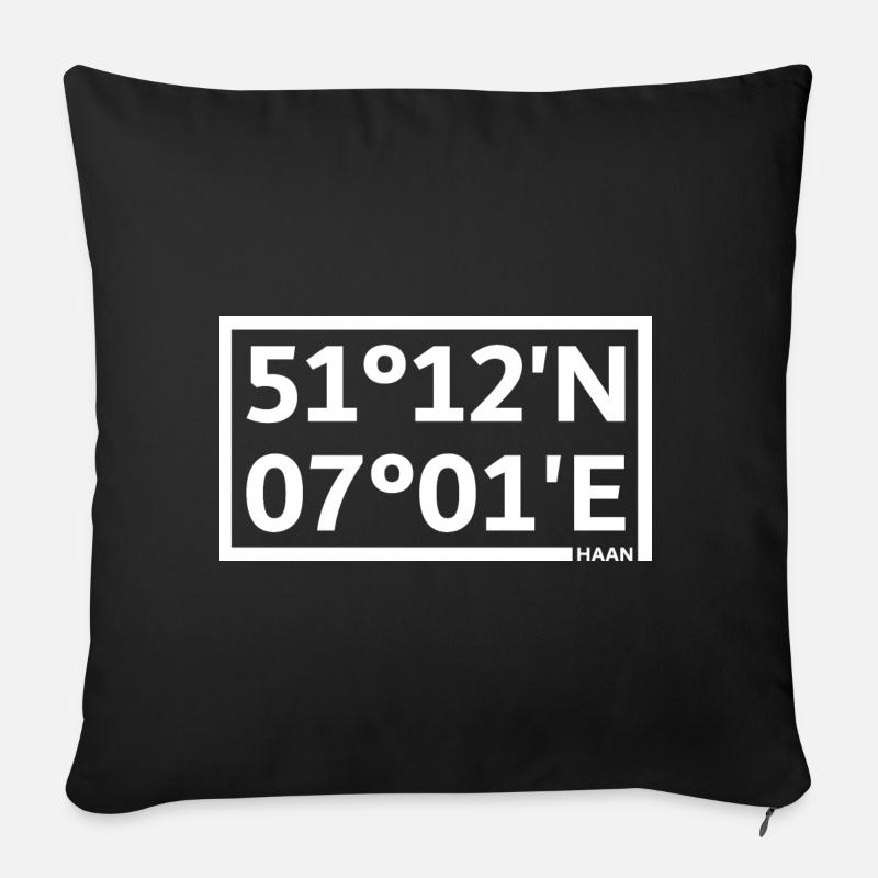 Haan coordinates - Sofa pillow with filling 45cm x 45cm - black