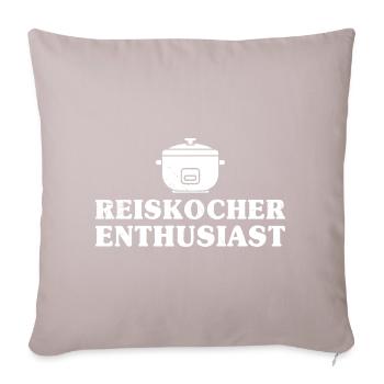Cuisson du cuiseur à riz DIVERTISSEMENT PASSIONNÉ - Coussin et housse de 45 x 45 cm - taupe clair - Devant