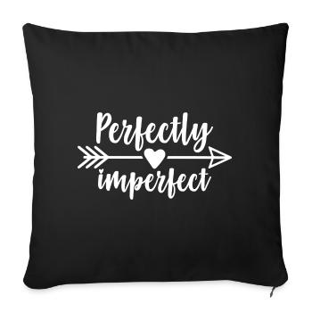 Parfaitement imparfait - Coussin et housse de 45 x 45 cm - noir - Devant