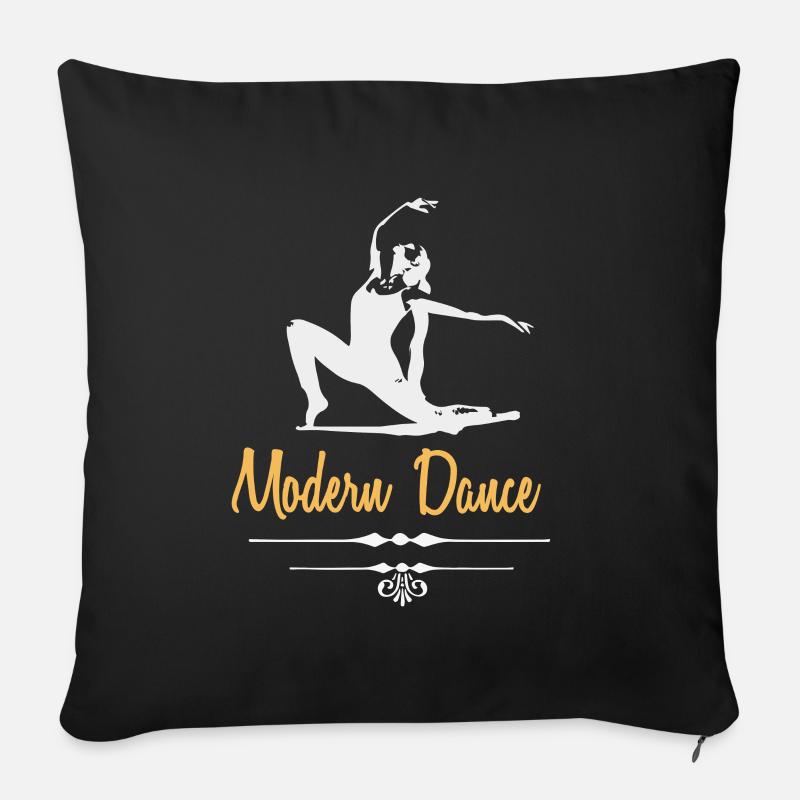 Modern Dance Tanz Ballett - Sofakissen mit Füllung 45 x 45 cm - Schwarz