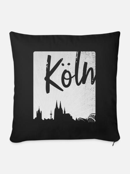Köln - Sofakissen mit Füllung 45 x 45 cm - Schwarz