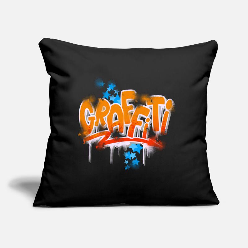 Graffiti Sofakissen mit Füllung 45 x 45 cm
