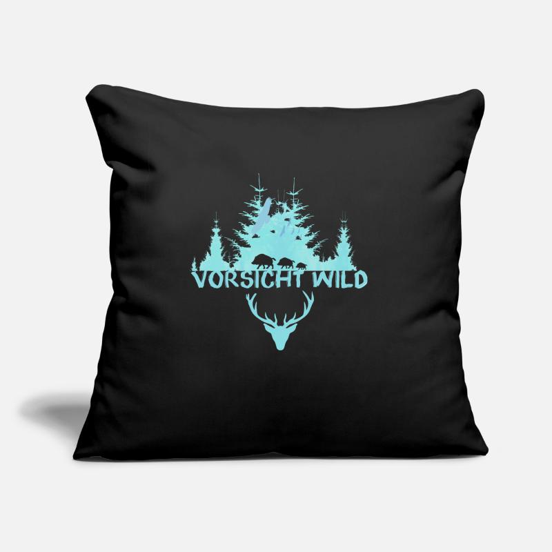 Caution Game, Hunter, Wild, Forest,Animals, Eagle, bl Sofa pillow with filling 45cm x 45cm