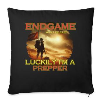 Endgame Prepper - Sofakissen mit Füllung 45 x 45 cm - Schwarz - Vorne
