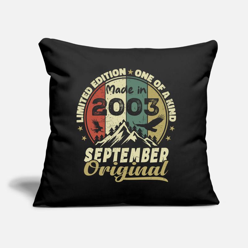 2003 - Legends are born September 2003 Sofa pillow with filling 45cm x 45cm
