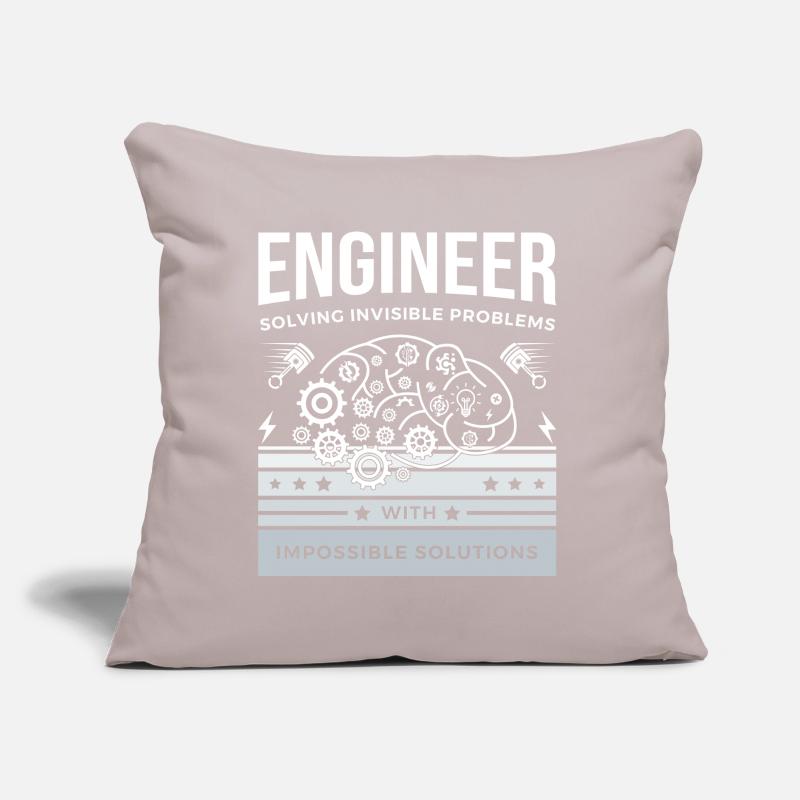 ENGINEER – Solving Invisible Problems T-Shirt Sofa pillow with filling 45cm x 45cm