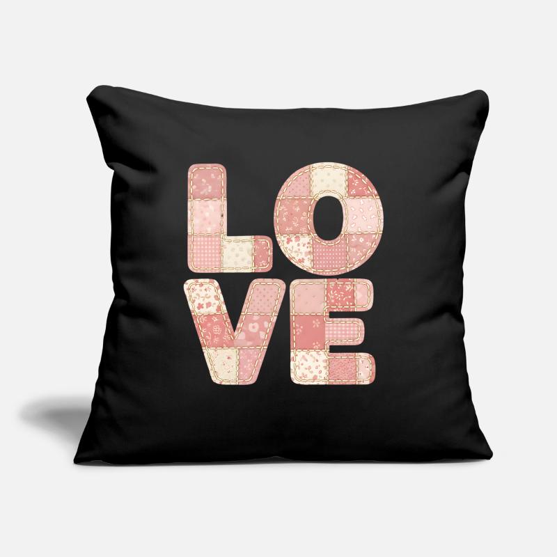 J’adore le design de patchwork rose Trend Design Coussin et housse de 45 x 45 cm