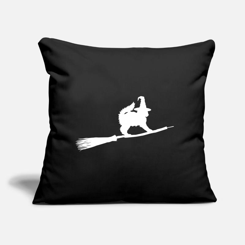 Sorcière de chat Coussin et housse de 45 x 45 cm